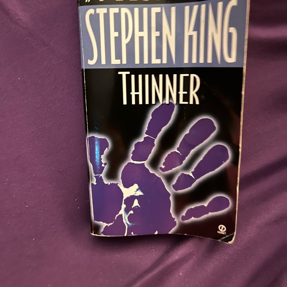 Vintage Stephen King Paperback book Thinner 1984 Excellent Shape as pictured
